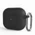 Силиконовый чехол с карабином CasePro Protective Silicone Case Black для AirPods 3