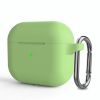 Силіконовий чохол з карабіном CasePro Protective Silicone Case Light Green для AirPods 3