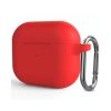 Силиконовый чехол с карабином CasePro Silicone Case Red для AirPods Pro 2 (2022)