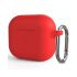 Силиконовый чехол с карабином CasePro Silicone Case Red для AirPods Pro 2 (2022)