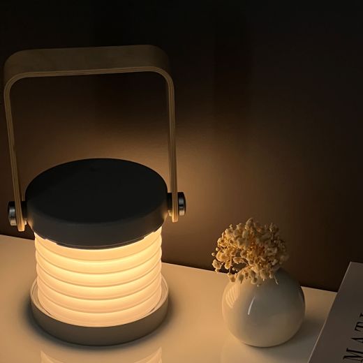 Світлодіодний настільний світильник, нічник CasePro Retractable Lantern Lamp Grey