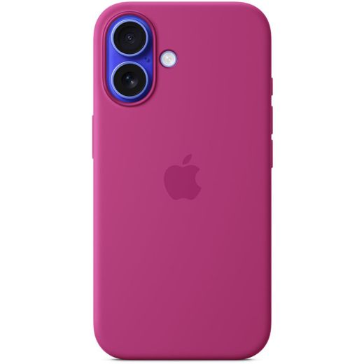 Силіконовий чохол CasePro Silicone Case with MagSafe Fuchsia для iPhone 16