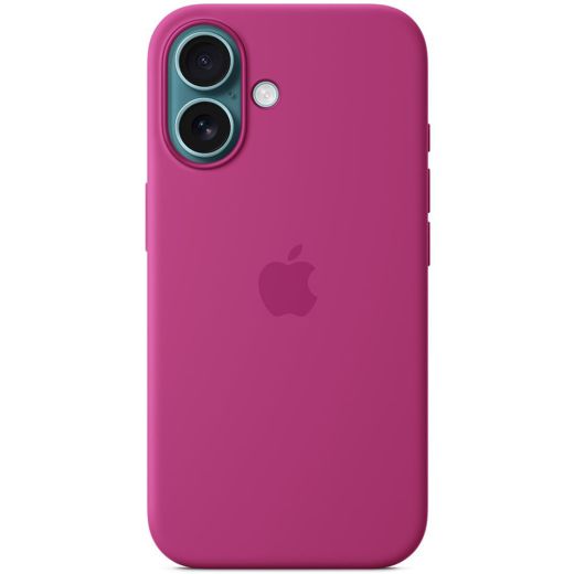 Силіконовий чохол CasePro Silicone Case with MagSafe Fuchsia для iPhone 16