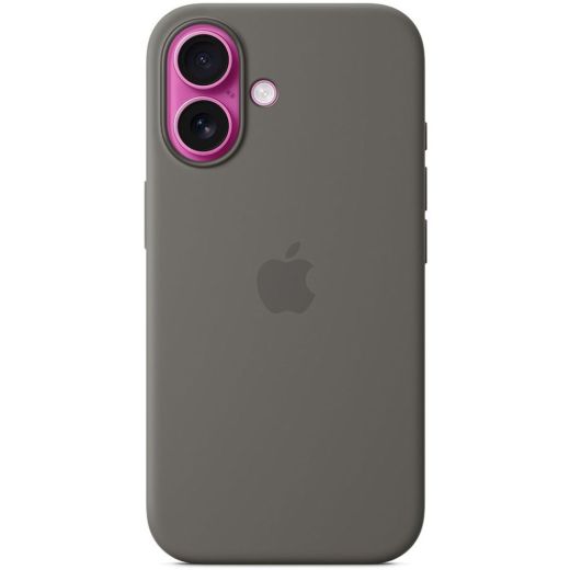 Силиконовый чехол CasePro Silicone Case with MagSafe (Camera Control) Stone Gray для iPhone 16