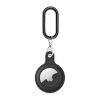 Силіконова підвіска з карабіном CasePro Soft Protection Case Clip Black для AirTag
