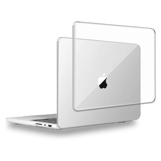 Глянцевый чехол CasePro Crystal Clear для MacBook Pro 14" M1 | M2 | M3 | M4 (2021 | 2022 | 2023 | 2024)