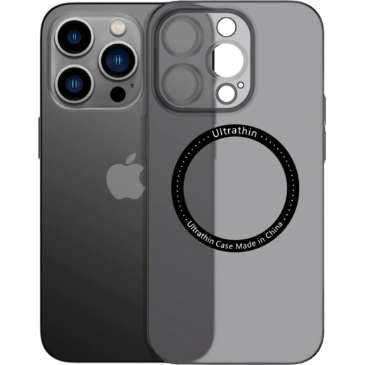 Ультратонкий чохол CasePro Ultra Thin MagSafe із захистом камери Black для iPhone 14 Pro