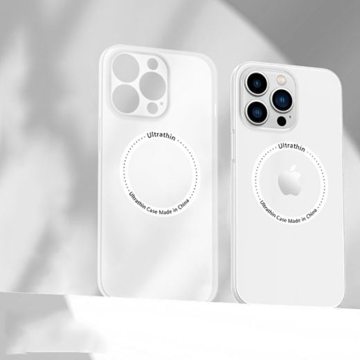 Ультратонкий чехол CasePro Ultra Thin MagSafe с защитой камеры Transparent для iPhone 14 Pro Max
