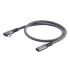 Кутовий подовжувальний кабель CasePro USB Type-C USB-C 3.1 10Gbp/s 90° 1.5m для MacBook | iPad