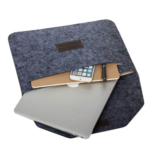 Чохол із повсті CasePro Voground Dark Grey для MacBook Pro 16" (2021 | 2022 | 2023  M1 | M2 | M3)| Air 15" M2 | M3 (2023 | 2024)