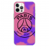 Силиконовый чехол CasePro PSG Logo Pink/Purple для iPhone 12 | 12 Pro