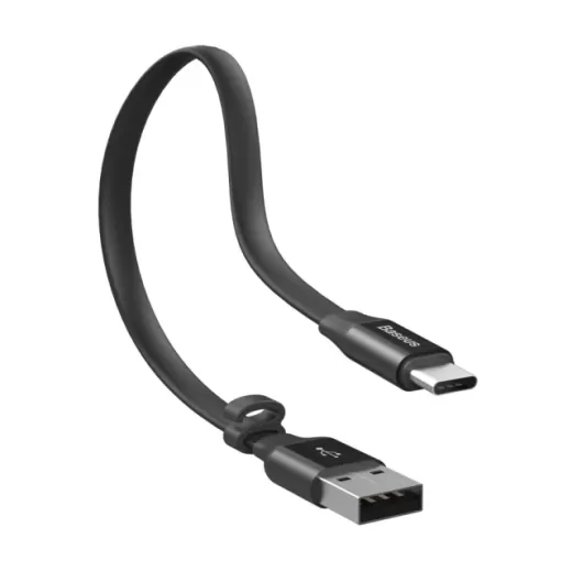 Кабель Baseus Nimble USB-A to USB-C 0.23m Black (CATMBJ-01)