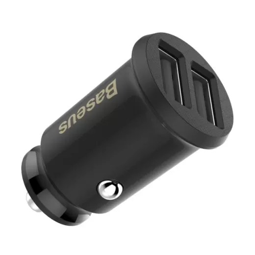 Автомобильное зарядное устройство Baseus Grain Car Charger 3.1A Black (CCALL-ML01)