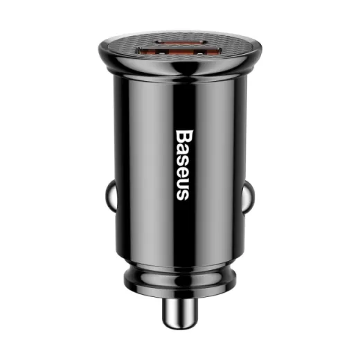 Автомобильное зарядное устройство Baseus Circular Plastic A+C 30W PPS Car Charger Black (CCALL-YS01)