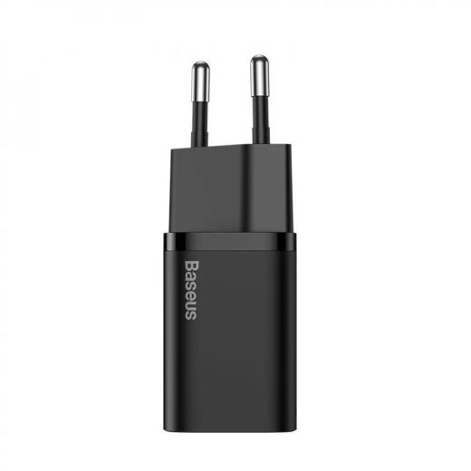 Зарядний пристрій Baseus Super Silicone PD Charger 25W (1Type-C) Black (CCSP020101)