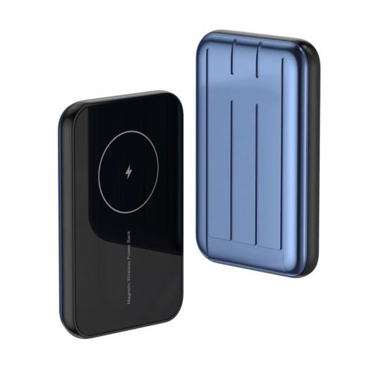 Повербанк із бездротовою зарядкою oneLounge MagSafe Wireless Power Bank 5000mAh Blue (з підтримкою анімації)