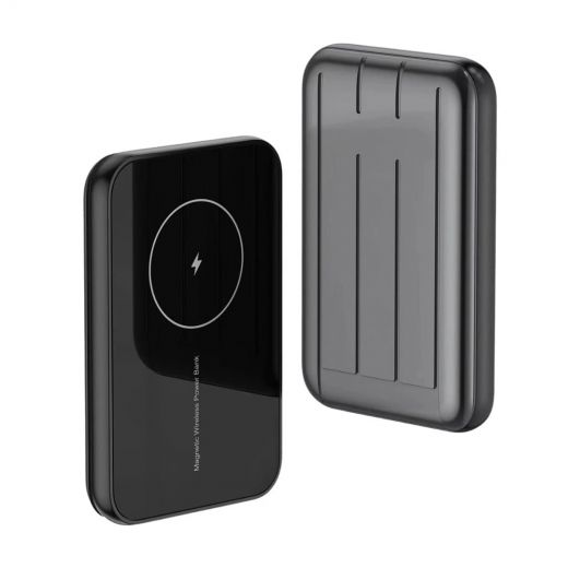 Повербанк с беспроводной зарядкой oneLounge MagSafe Wireless Power Bank 5000mAh Gray (с поддержкой анимации)