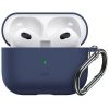 Силіконовий чохол із карабіном ESR Bounce Protective Silicone Case Navy Blue для AirPods 3 (2021)