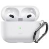 Силіконовий чохол із карабіном ESR Bounce Protective Silicone Case White для AirPods 3 (2021)