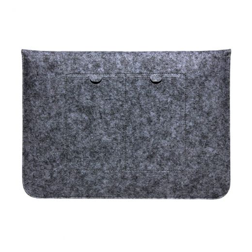 Чехол из войлока CasePro Voground Dark Grey для MacBook Air 13.6" M2 | M3 (2023 | 2024)| Air 13 "| Pro 13"