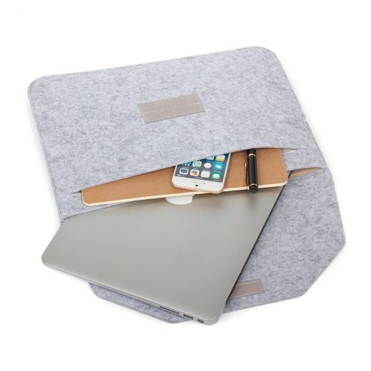 Чехол из войлока CasePro Voground Light Grey для MacBook 13.6" M4 | M3 | M2 (2025 | 2024 | 2022) | Air 13 "| Pro 13"