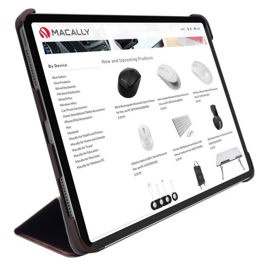 Чехол Macally Smart Folio Brown (BSTANDPRO4S-BR) для iPad Pro 11" (2018-2020)