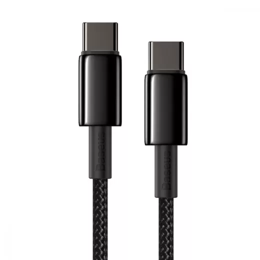 Кабель Baseus Tungsten Gold Type-C to Type-C 100W (2м) (CATWJ-A01)