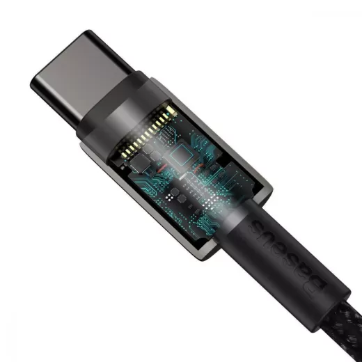 Кабель Baseus Tungsten Gold Type-C to Type-C 100W (2м) (CATWJ-A01)