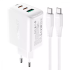Быстрая зарядка Acefast A13 PD 65W (2 Type-C + USB) White Быстрая зарядка Acefast A13 PD 65W (2 Type-C + USB) White