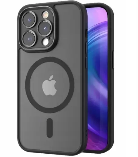 Прозорий чохол Rock Protection with MagSafe Case Crystal Black для iPhone 16 Pro Max