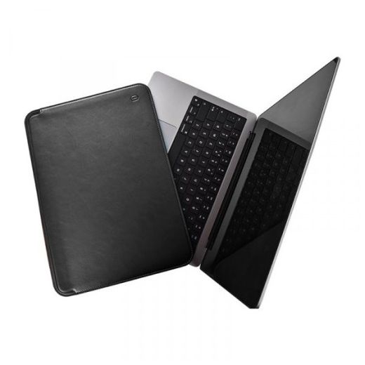 Конверт WIWU Skin Pro Platinum Leather Black для MacBook Pro 14" M1 | M2 | M3 | M4 (2021 | 2022 | 2023 | 2024)