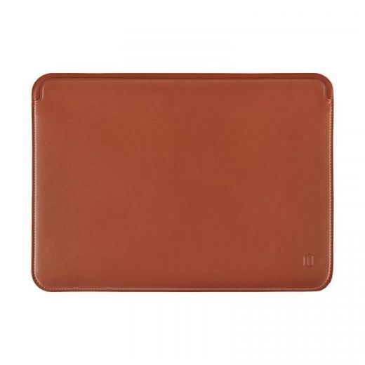 Конверт WIWU Skin Pro Platinum Leather MacBook Brown для MacBook Air 13.6" M4 | M3 | M2 (2025 | 2024 | 2022) | Pro 13" (2018 | 2019 | 2020 | M1) | Air 13" (2020 | M1)