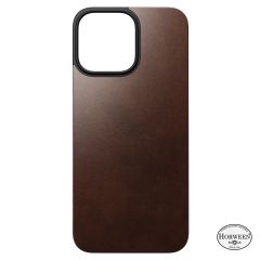 Кожаная магнитная накладка на заднюю панель Nomad Magnetic Leather Back Brown для iPhone 16 Pro Max (NM01361985)