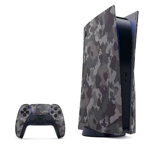 Сменная панель Sony Playstation 5 (PS5) Blue-Ray Console Covers Grey Camouflage