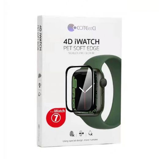 Защитное стекло COTEetCI 4D iWatch Pet Soft Edge Screen Protector 41mm для Apple Watch 9 | 8 | 7