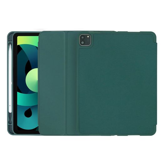 Чехол-книжка COTEetCI Liquid Silicone Pen Slot Green для iPad Pro 11" (2020 | 2021 | 2022 | M1 | M2) 