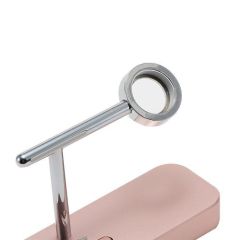 Док-станция COTEetCI Base Hub B18 MFI Stand 3 USB Hub, 1 type-c Rose Gold для iPhone & Apple Watch