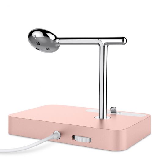 Док-станція Belkin Valet Charge Dock Rose Gold для Apple Watch/iPhone