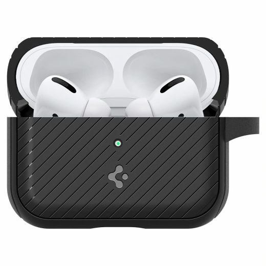 Чехол с карабином Spigen Mag Armor Matte Black для AirPods Pro (ACS03645)