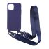 Чохол CasePro Crossbody Blue з довгим кольоровим ремінцем для iPhone 13 Pro Max