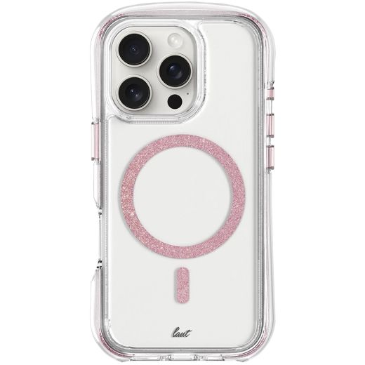 Прозорий чохол Laut Aero Sparkle MagSafe Crystal-Pink для iPhone 16 Pro Max (L_IP24D_AS_P)