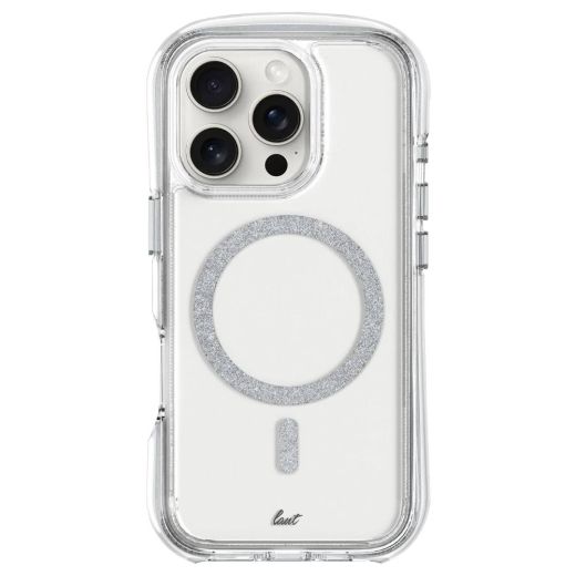 Прозорий чохол Laut Aero Sparkle MagSafe Crystal-Silver для iPhone 16 Pro Max (L_IP24D_AS_SL)