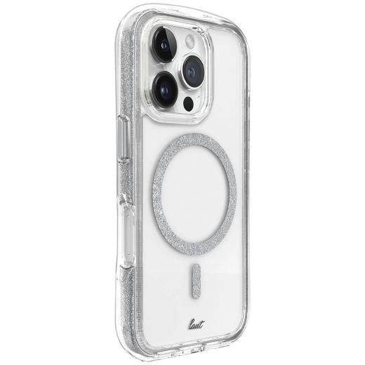 Прозорий чохол Laut Aero Sparkle MagSafe Crystal-Silver для iPhone 16 Pro Max (L_IP24D_AS_SL)