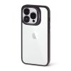 Чохол з захисним склом для камери CasePro Metal Stand Case Black with Glass Camera для iPhone 15
