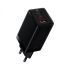 Быстрая зарядка Baseus GaN3 Pro 3 порта, USB + Type-C*2 65W Black + кабель Baseus Xiaobai Type-C to Type-C 100W (20V/5A) 1m Black Быстрая зарядка Baseus GaN3 Pro 3 порта, USB + Type-C*2 65W Black + кабель Baseus Xiaobai Type-C to Type-C 100W (20V/5A) 1m Black