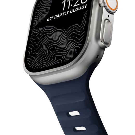Силіконовий ремінець CasePro Sport Band Dark Blue для Apple Watch 42мм | 41мм | 40мм