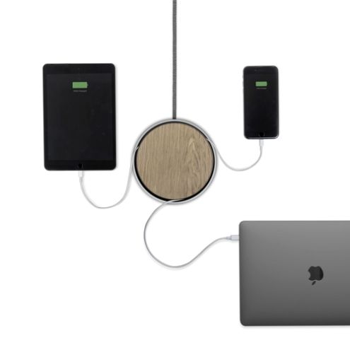 Зарядное устройство Native Union Eclipse Charger 3-Port USB Wood Black (EC-BLK-WD-EU)