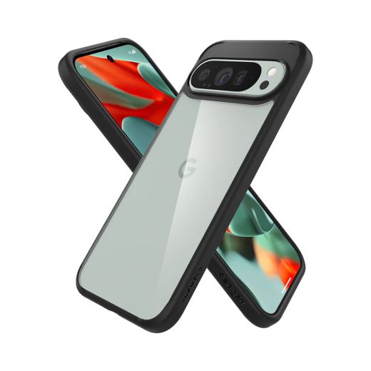 Прозрачный чехол Spigen Ultra Hybrid Matte Black для Pixel 9 Pro XL (ACS07724)