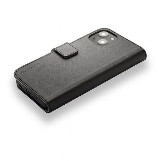 Чехол-книжка Decoded Detachable Wallet Black для iPhone 13