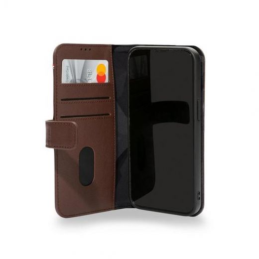 Чехол-книжка Decoded Detachable Wallet Brown для iPhone 13 Pro